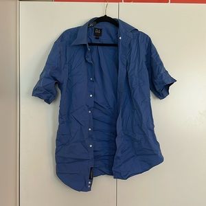Men short sleeve dress shirt
